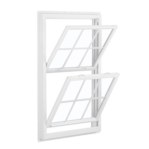 Reliabilt 455 Vinyl New Construction Egress White Exterior Double