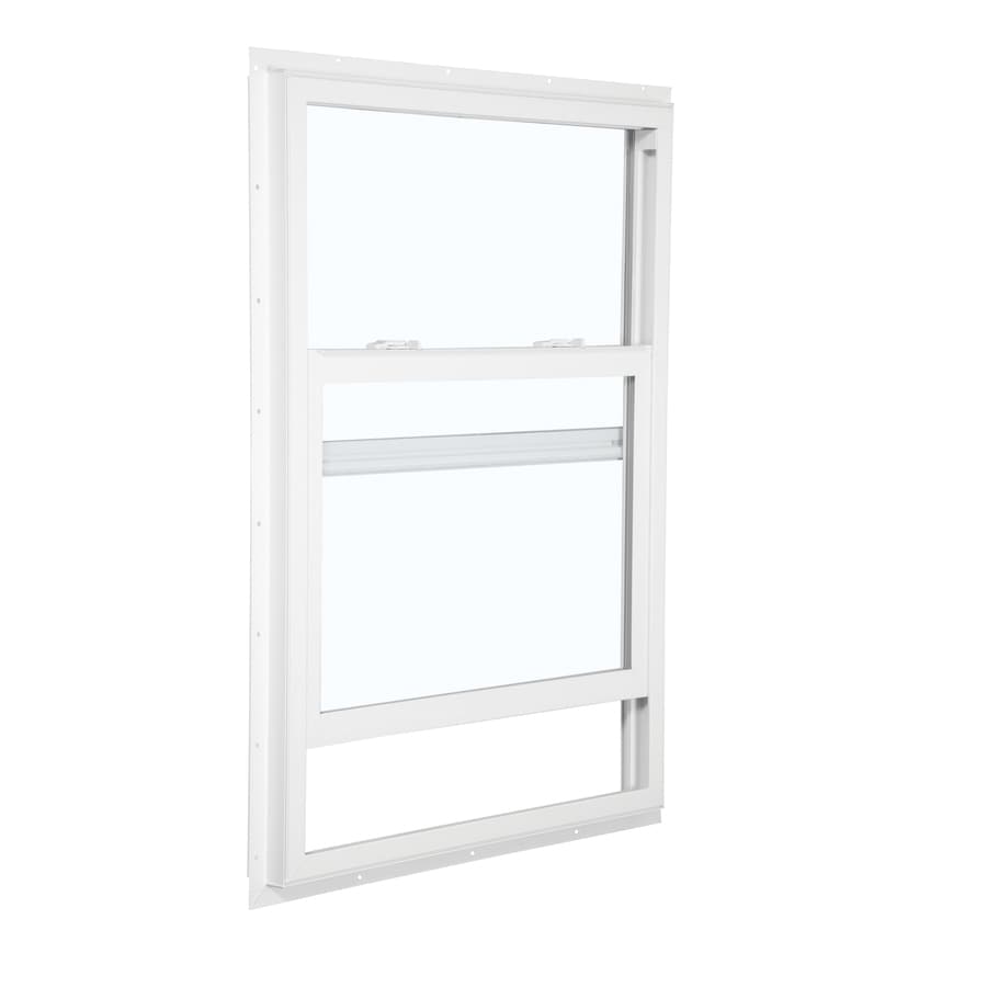 ReliaBilt 105 Vinyl New Construction White Exterior Single Hung Window (Rough Opening: 36-in x 52-in; Actual: 35.5-in x 51.5-in)