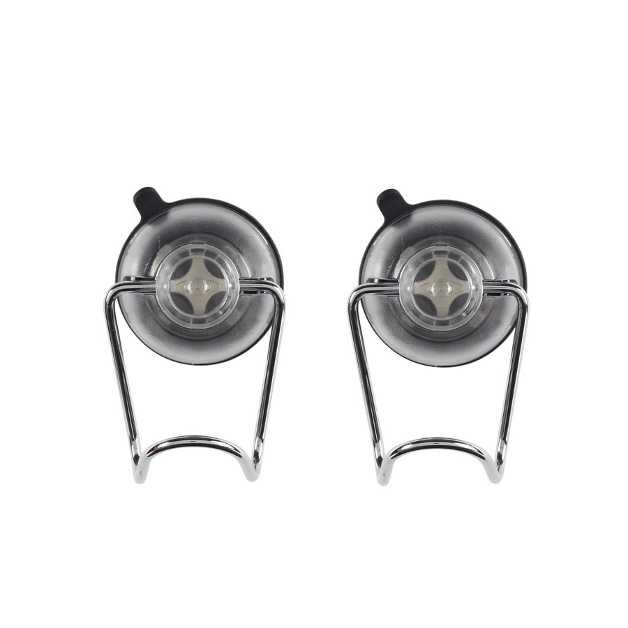 Oxo 2 Pack Stainless Steel Suction Cup Hooks At Lowes Com