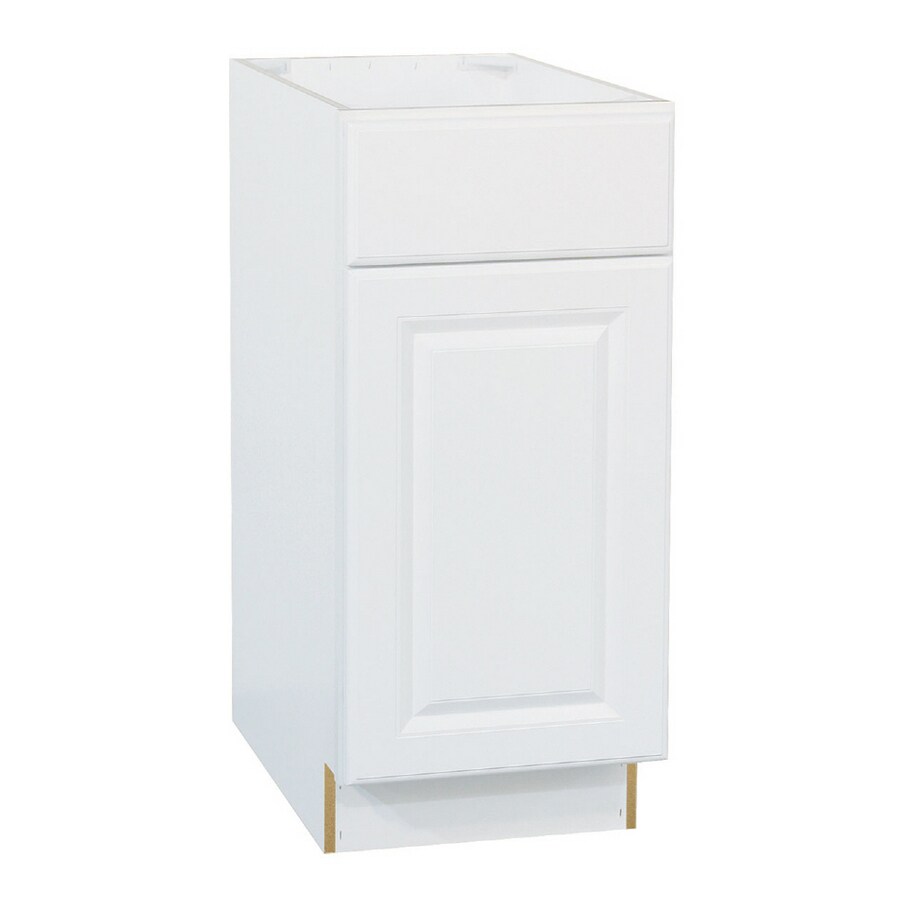 Woodgate 15 White Door Drawer Base Cabinet At Lowes Com
