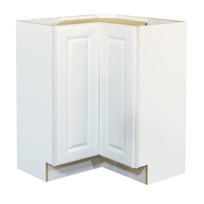 Woodgate 36 White Lazy Susan Base Cabinet At Lowes Com