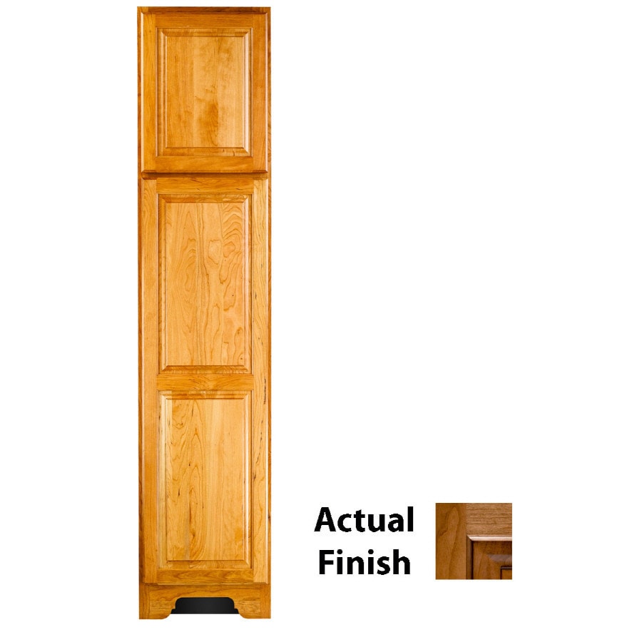 Kraftmaid 18 In W X 83 5 H 21 88 D Ginger Cherry Cherry Freestanding Linen Cabinet Image 1 Kraftmaid 18 In W X 83 5 H 21 88 D Ginger