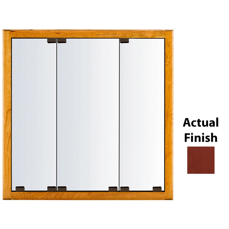 KraftMaid Formal 35-Inches x 28-Inches Surface/Recessed Mount Cabernet ...