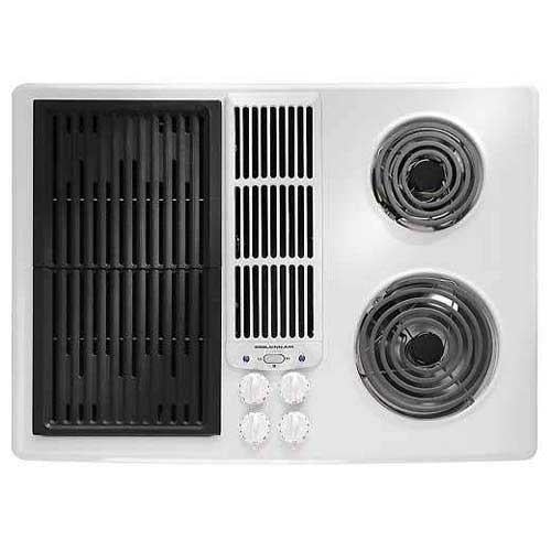 JennAir® 30Inch Electric Downdraft Modular Cooktop (Color White) at