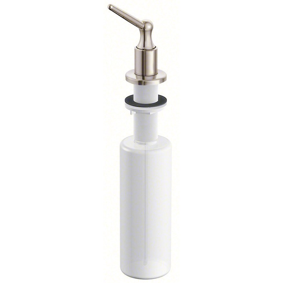 brushed nickel automatic soap dispenser