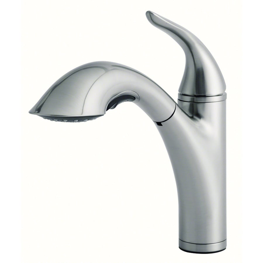 Danze Antioch Stainless Steel 1-Handle Pull-Out Kitchen Faucet at Lowes.com Lowes Kitchen Faucets Stainless Steel