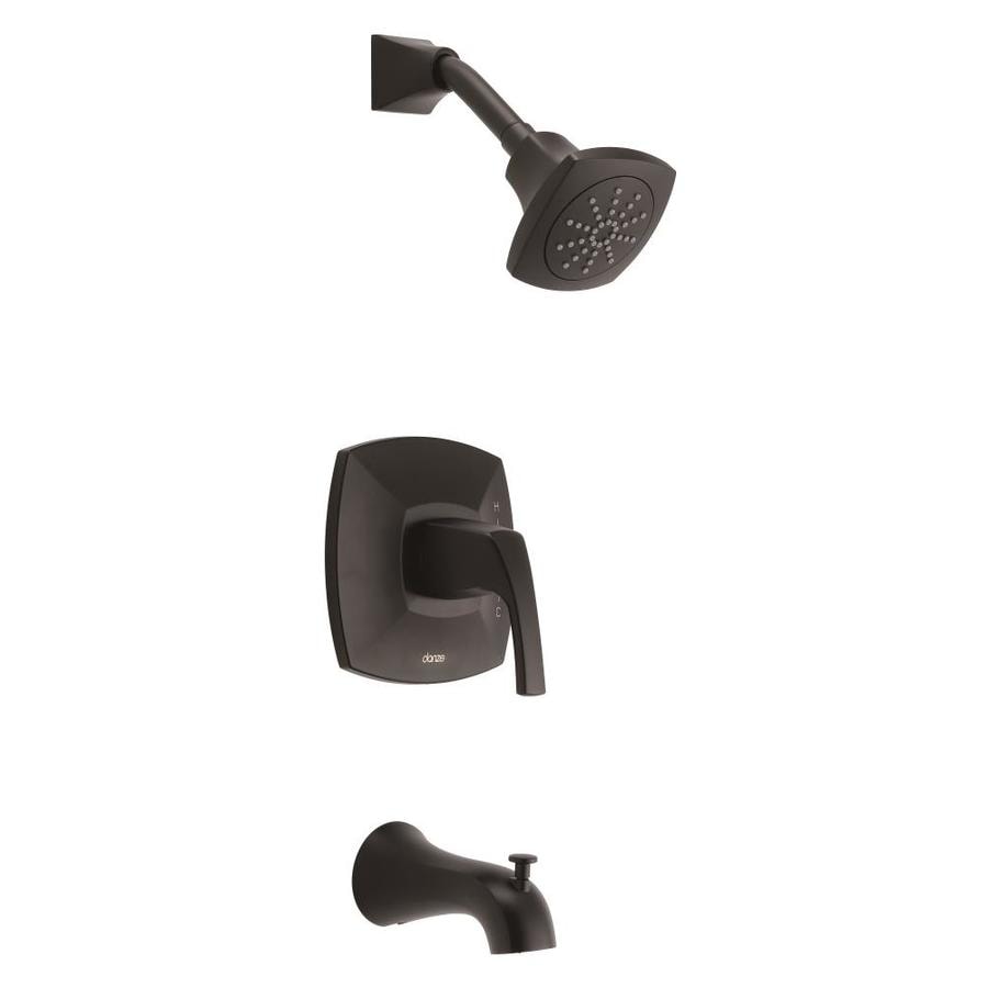 Danze Vaughn Satin Black 1 Handle Bathtub And Shower Faucet At