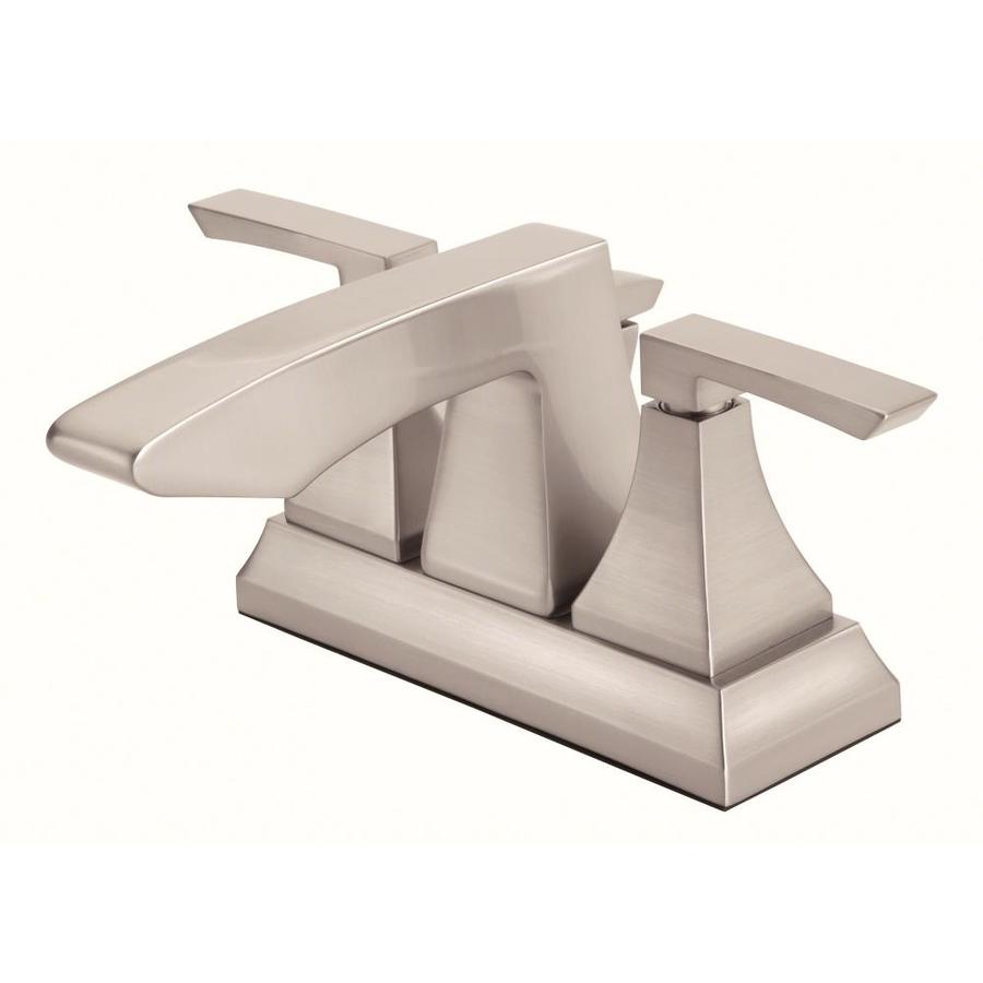 Danze Logan Square Brushed Nickel 2handle 4in Centerset Bathroom Sink Faucet at