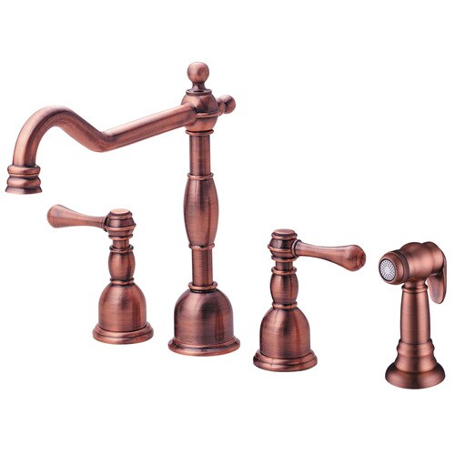 Danze Opulence Antique Copper 2Handle HighArc Kitchen Faucet in the