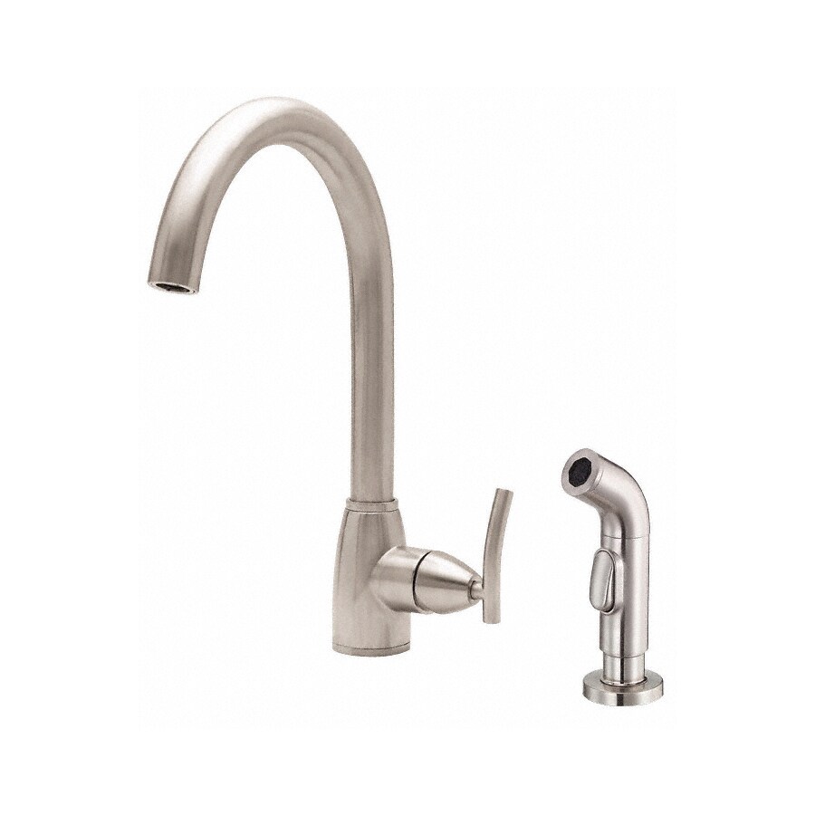 Danze Sonora Stainless Steel HighArc Kitchen Faucet with Side Spray in