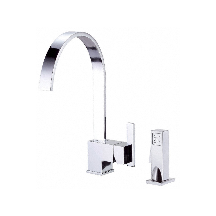 Danze Sirius Chrome 1-Handle Deck-Mount High-Arc Handle Kitchen Faucet