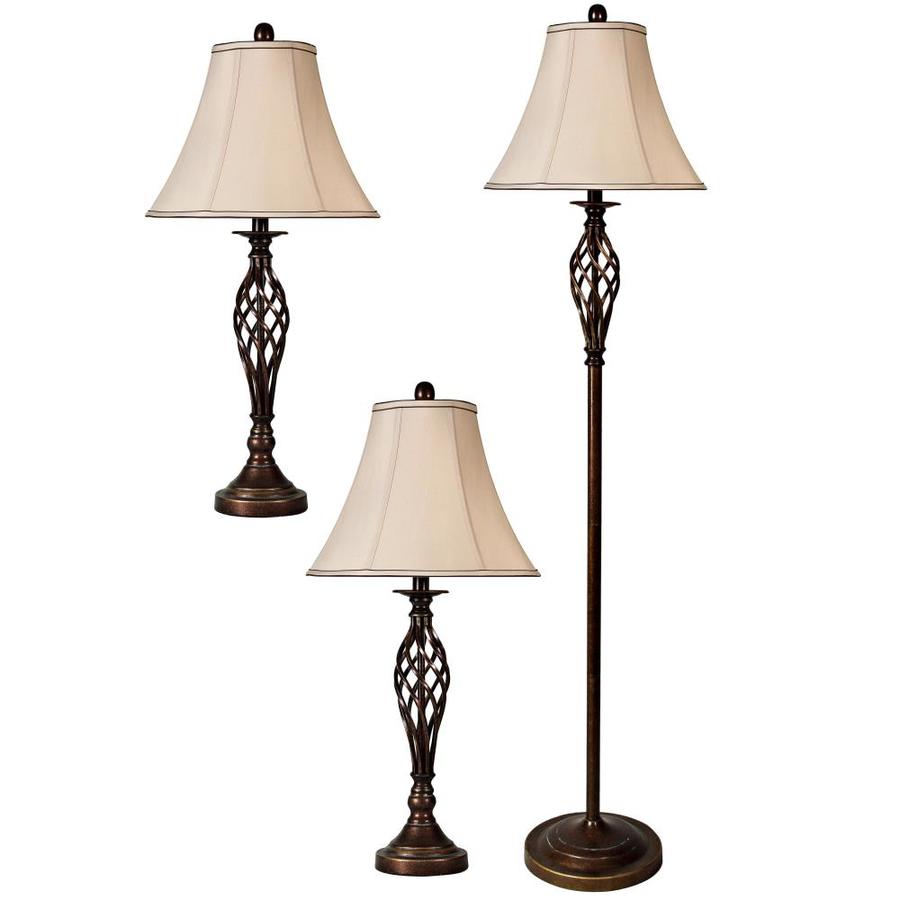StyleCraft Home Collection 61-in Barclay Brass 3-Way Table Lamp with