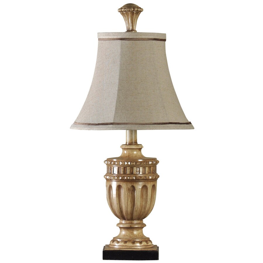 StyleCraft Home Collection L16998 23-in Tortola Cream Table Lamp with Fabric Shade