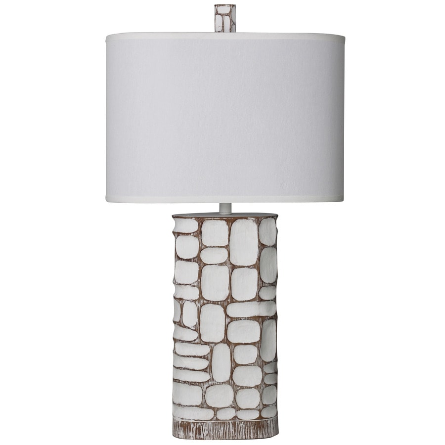 StyleCraft Home Collection L38584 35-in Mcallen 3-Way Table Lamp with Fabric Shade