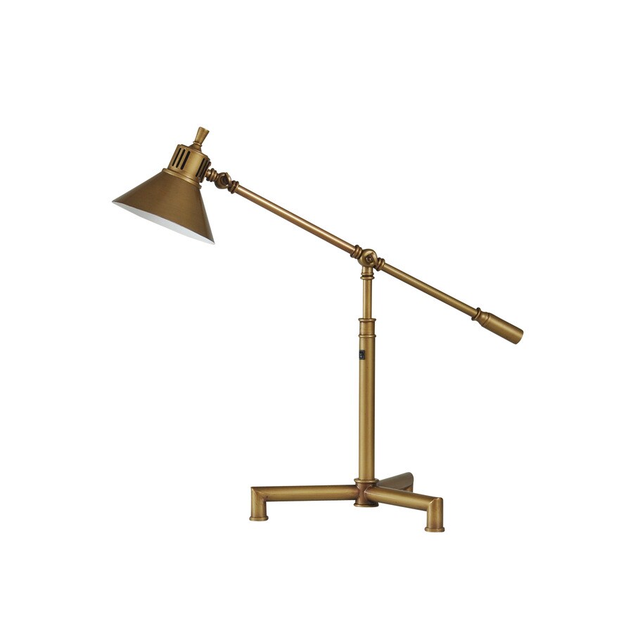 StyleCraft Home Collection L39369 25-in Hemlock Integrated Table Lamp with Metal Shade