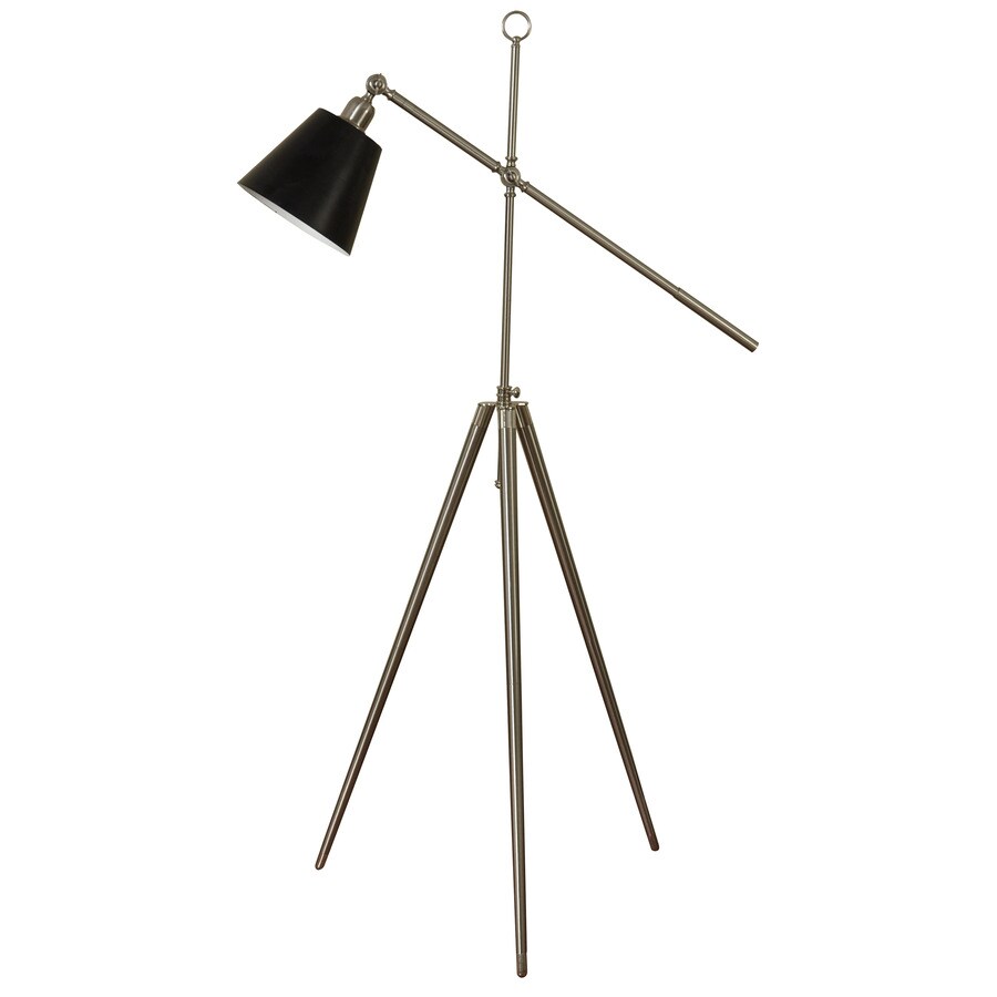 Stylecraft Home Collection 67 In Brushed Steel 3 Way Floor Lamp With Stylecraft Home Collection 67 In Brushed Steel 3 Way Floor Lamp With Fabric Shade