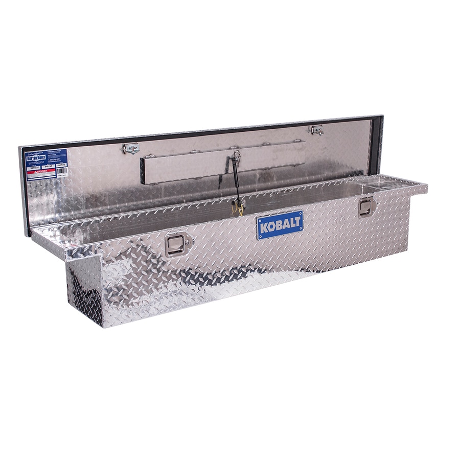 Kobalt 70-in x 13-in x 14-in Silver Aluminum Crossover Truck Tool Box at
