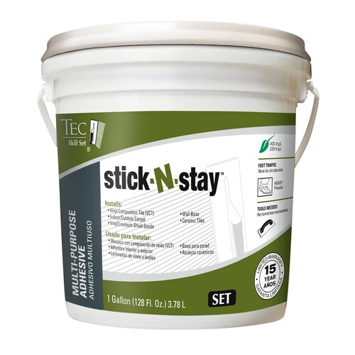 TEC Stick-N-Stay-Pack Sheet Vinyl and Carpet Tile Flooring Adhesive (1-Gallon) in the Flooring ...