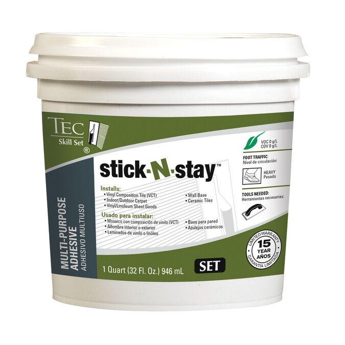 TEC Stick N Stay-Pack Sheet Vinyl and Carpet Tile Flooring Adhesive (1