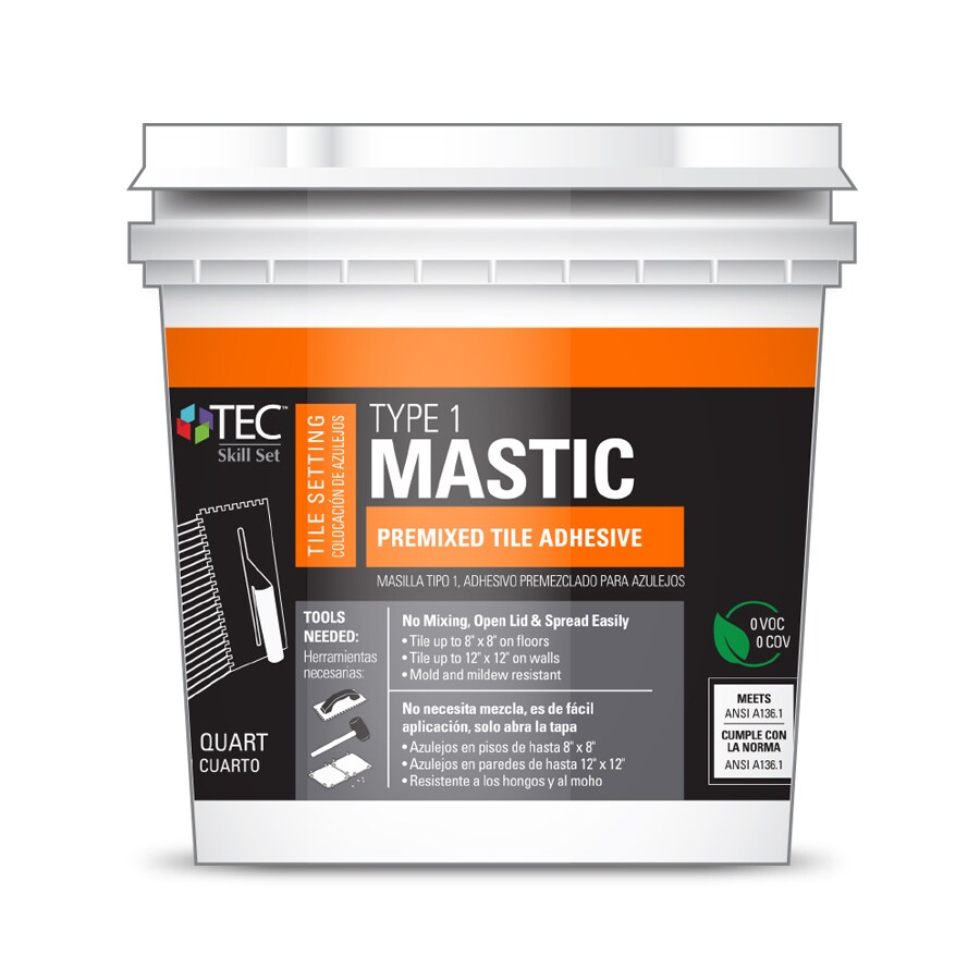 TEC Ceramic Tile Mastic Type 1 1-Quart-Pack Ceramic Tile Mastic (1 ...