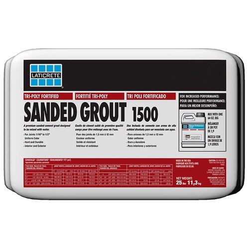 LATICRETE 25 lbs. Midnight Black Sanded Powder Grout in the Grout