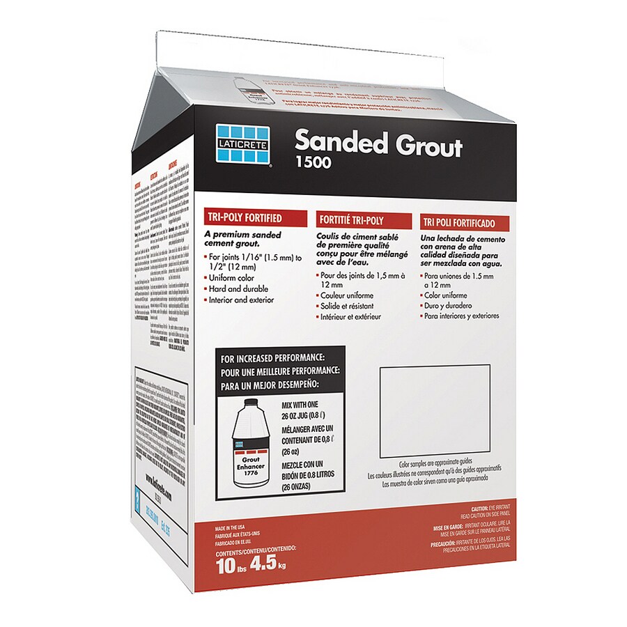 LATICRETE 1544-0410-2 10-lbs Bright White Sanded Powder Grout