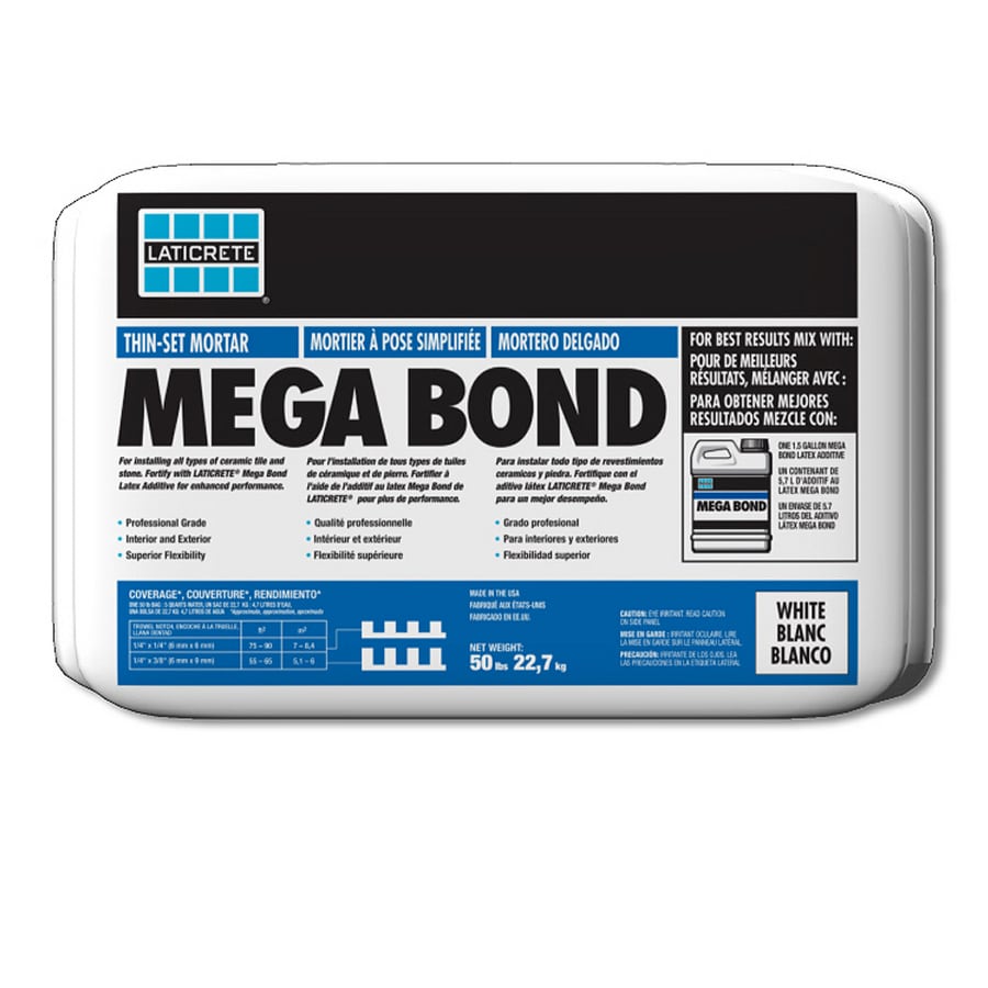 LATICRETE 2102-0050-32 50-lbs White Powder Dry-Thinset Mortar