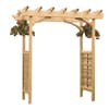 Shop Garden Architecture 6.8-ft W x 7.3-ft H Natural Garden Arbor at