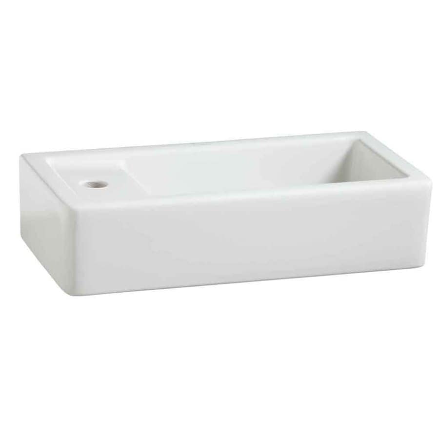 Porcher Porcher Solutions White Fire Clay Wall-mount Rectangular