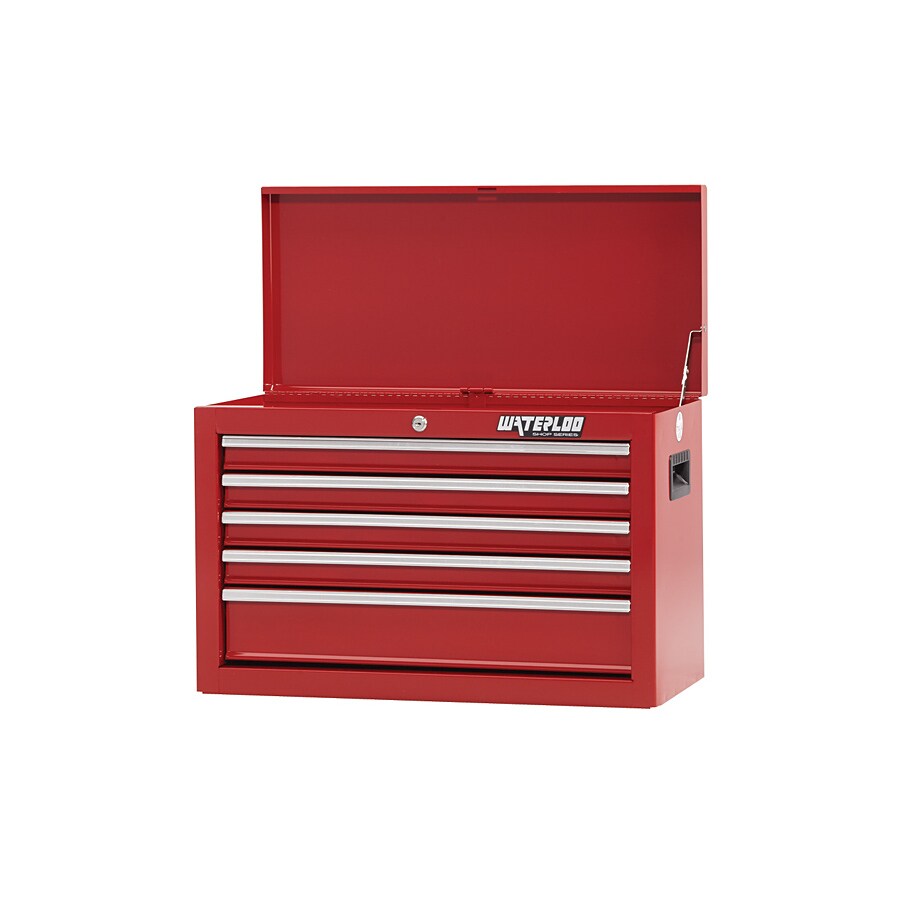 Waterloo 26 In W X 17 5 In H 5 Drawer Steel Tool Chest Red At