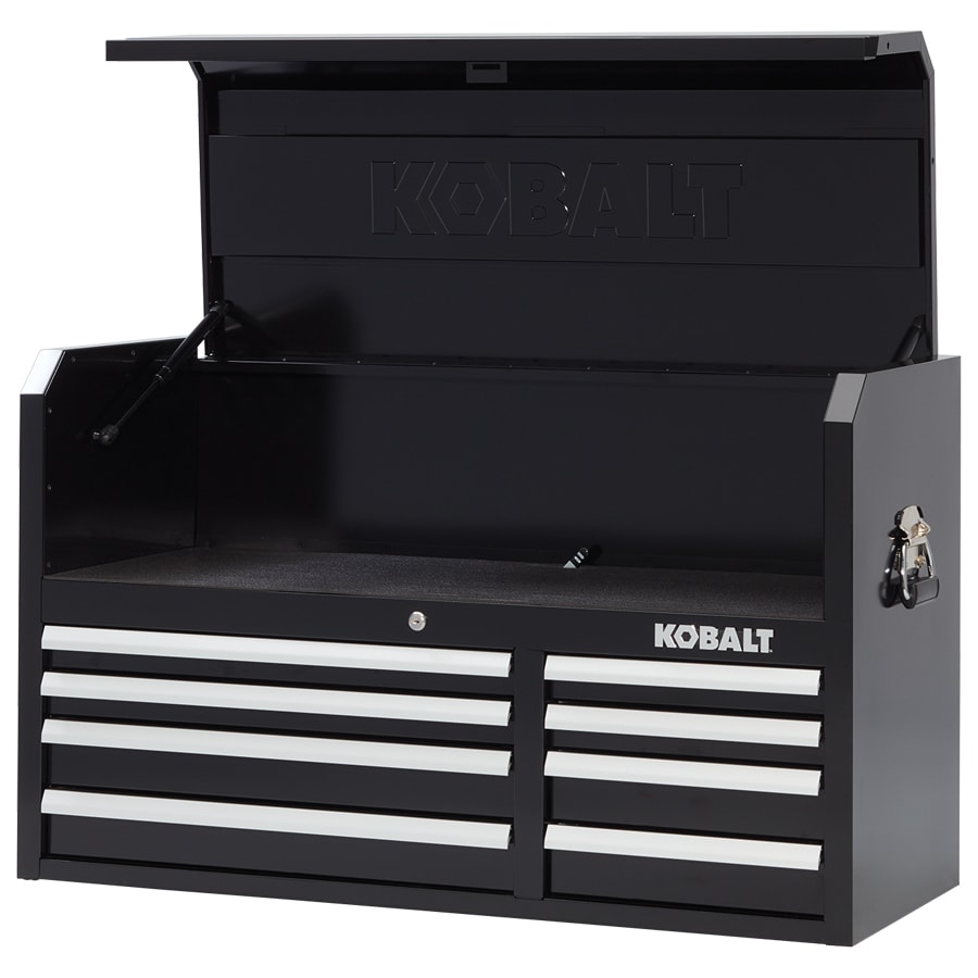 Kobalt 41in W x 24.5in H 8Drawer Steel Tool Chest (Black) in the Top