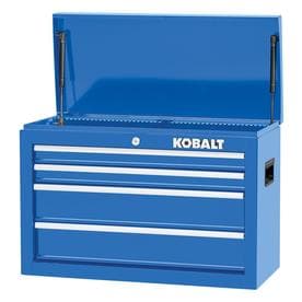 Kobalt 1000 Series 26-in W x 17.25-in H 4-Drawer Ball-bearing Steel Tool Chest (Blue)