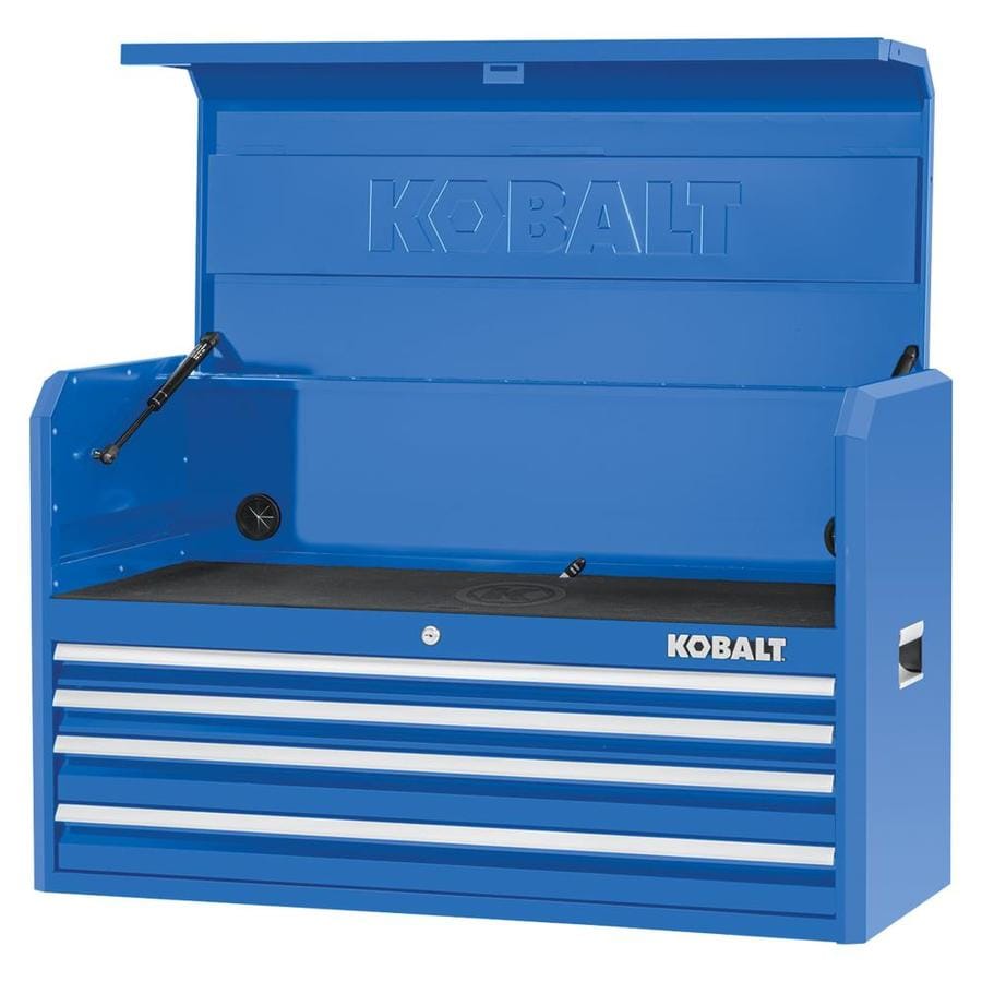 Kobalt 2000 Series 41in W x 24.5in H 4Drawer Steel Tool Chest (Blue