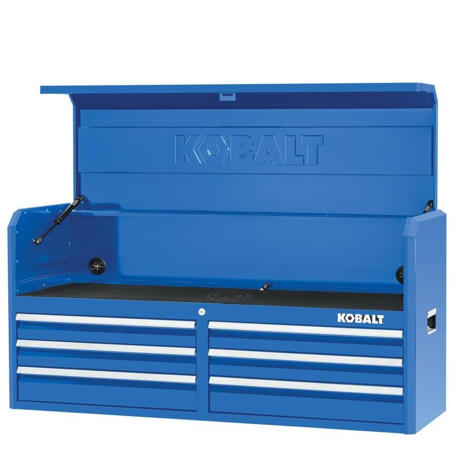 Kobalt 2000 Series 52in W x 24.5in H 6Drawer Steel Tool Chest (Blue