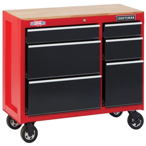 Craftsman 2000 Series 41 In W X 34 In H 6 Drawer Steel Rolling