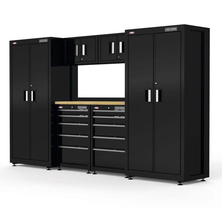 Freestanding or wallmounted Black Garage Storage Systems at