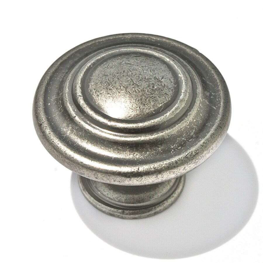 Laurey Nantucket Antique Pewter Round Knob in the Knobs department at
