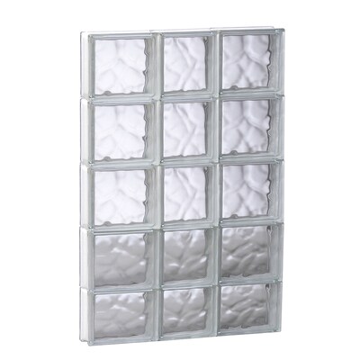 Redi2set Wavy Glass Pattern Frameless Replacement Clear