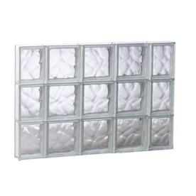 redi2set wavy glass pattern frameless replacement glass clear block window rough opening 3525 - Glass Blocks Lowes redi2set wavy glass pattern frameless replacement glass clear block window rough opening 3525 - Glass Blocks Lowes