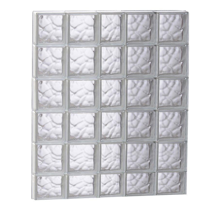 redi2set wavy glass pattern frameless replacement glass clear block window rough opening 3725 - Glass Blocks Lowes redi2set wavy glass pattern frameless replacement glass clear block window rough opening 3725 - Glass Blocks Lowes