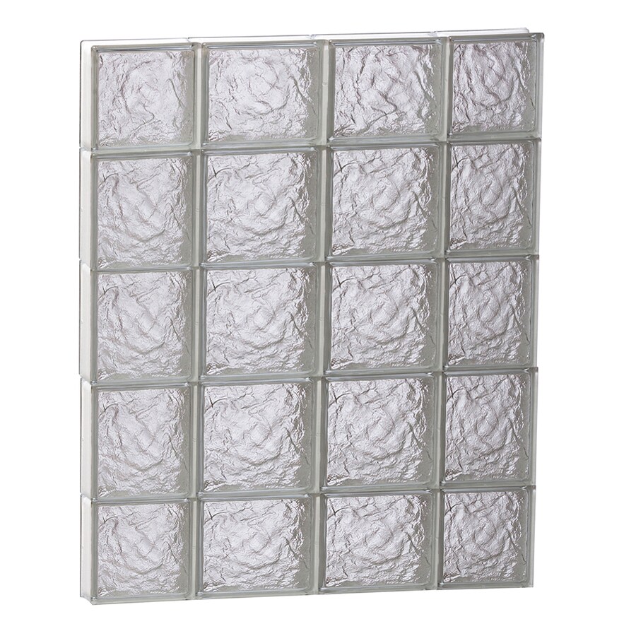 Redi2set Ice Glass Pattern Frameless Replacement Clear Redi2set Ice Glass Pattern Frameless Replacement Clear Block Window Rough Opening 28