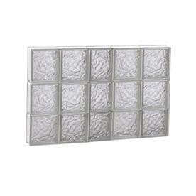Gl Block Windows At Lowes Redi2set Ice Gl Pattern Frameless Replacement Clear Block Window Rough Opening 38