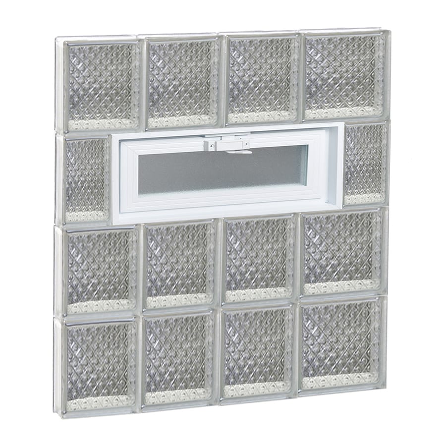 Redi2set Diamond Glass Pattern Frameless Replacement Glass Block