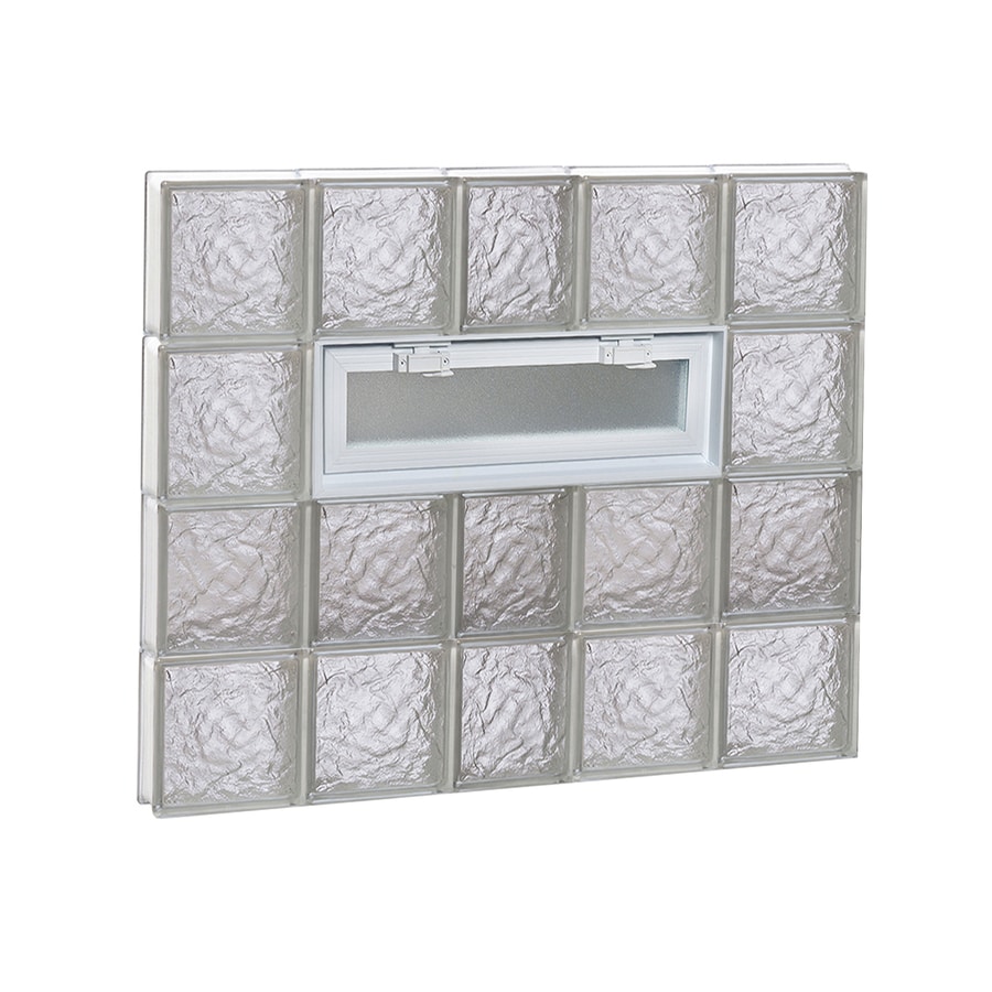 redi2set ice glass pattern frameless replacement glass clear block window rough opening 38 - Glass Blocks Lowes redi2set ice glass pattern frameless replacement glass clear block window rough opening 38 - Glass Blocks Lowes