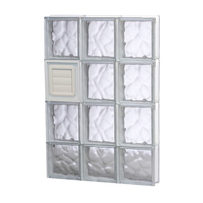 Redi2set Wavy Glass Pattern Frameless Replacement Block Redi2set Wavy Glass Pattern Frameless