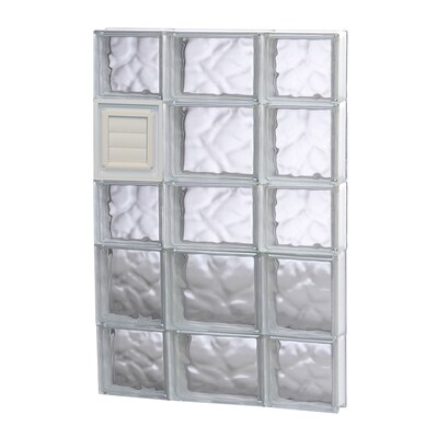 Redi2set Wavy Glass Pattern Frameless Replacement Clear