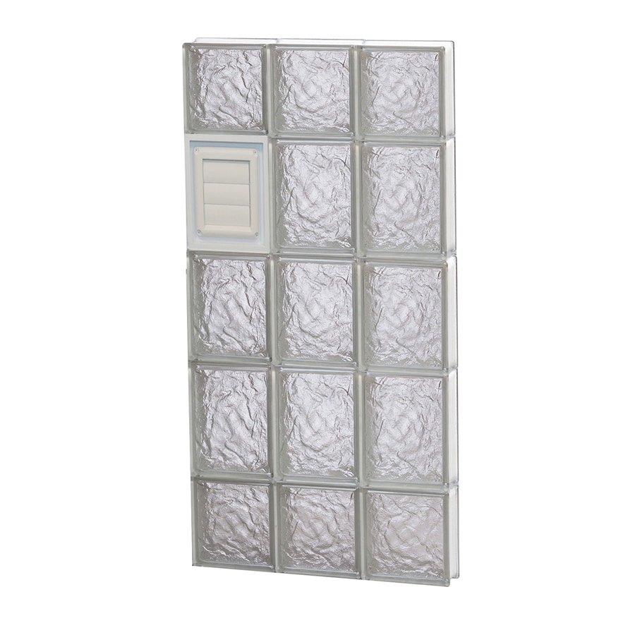 Redi2set Ice Glass Pattern Frameless Replacement Glass Clear