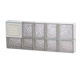 Gl Block Windows At Lowes Redi2set Ice Gl Pattern Frameless Replacement Clear Block Window Rough Opening 34