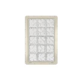 Gl Block Windows At Lowes Crystalok Wavy Pattern Vinyl New Construction Gl Clear Block Window Rough Opening 25 5