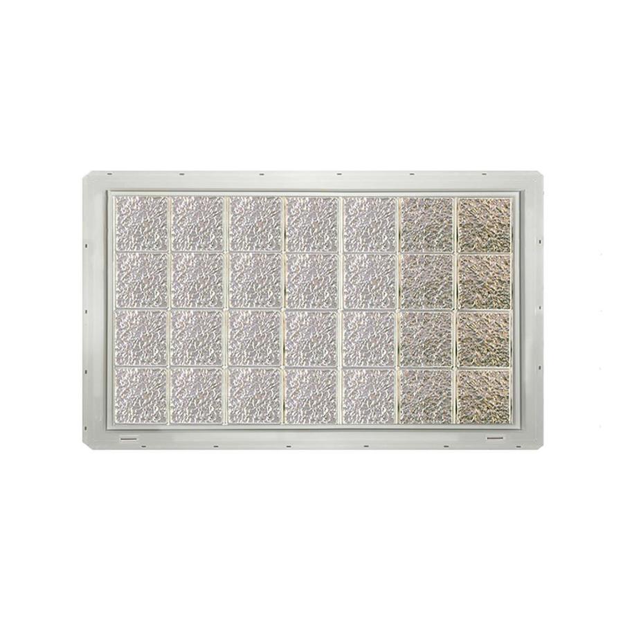 crystalok ice pattern vinyl new construction glass clear block window rough opening 565 - Glass Blocks Lowes crystalok ice pattern vinyl new construction glass clear block window rough opening 565 - Glass Blocks Lowes